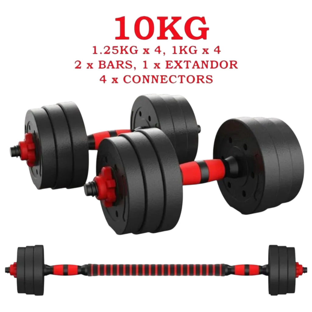 Adjustable Dumbbell & Barbell Set
